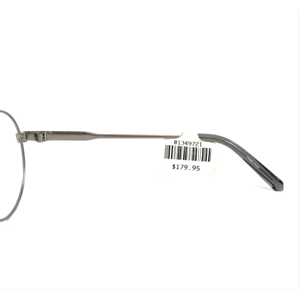Dragon Eyeglasses Frames SHAY DR191 070 Gunmetal Gray Shiny Round 51-19-140